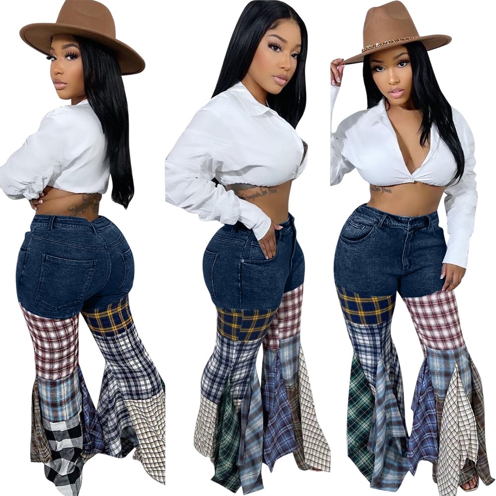 Ruffled Denim Style