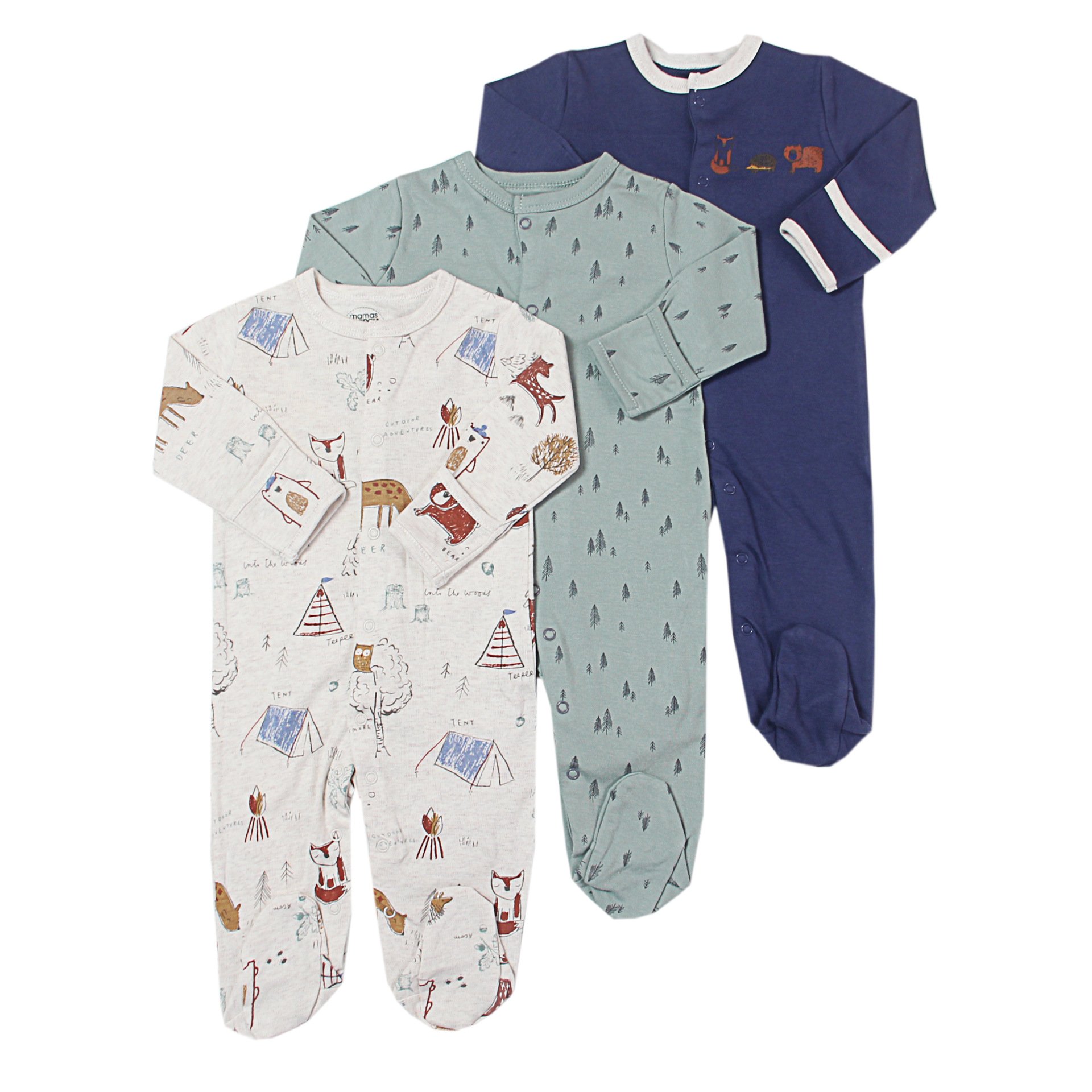 Baby Cotton-Wrapped Foot One-Piece Romper,Long-Sleeved Romper, Foot-Wrapped Climbing Suit