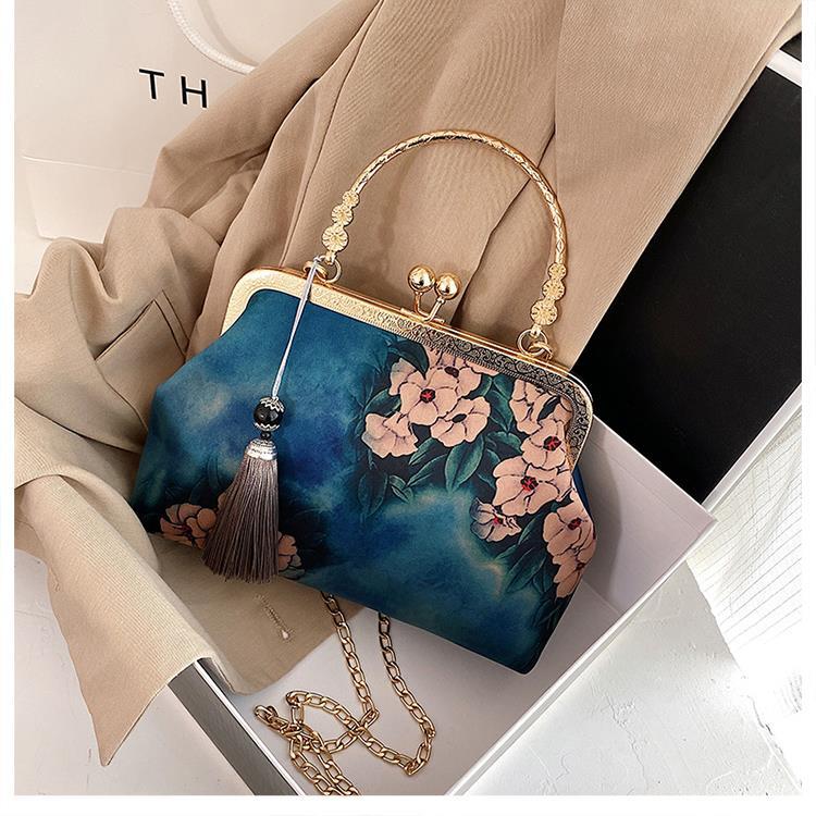 Cheongsam Handbag Blue