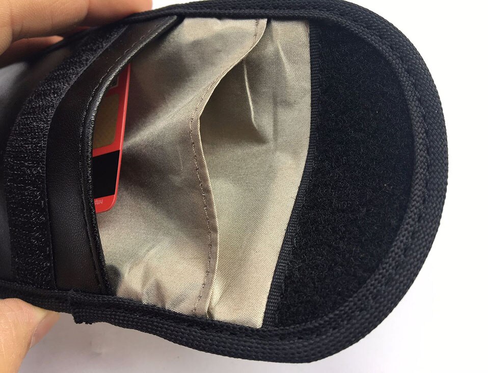 Car Keyless Home Storage Bags Organization Phone Car Key Keyless Entry Fob Signal Guard Blocker Black Faraday Bag (8)