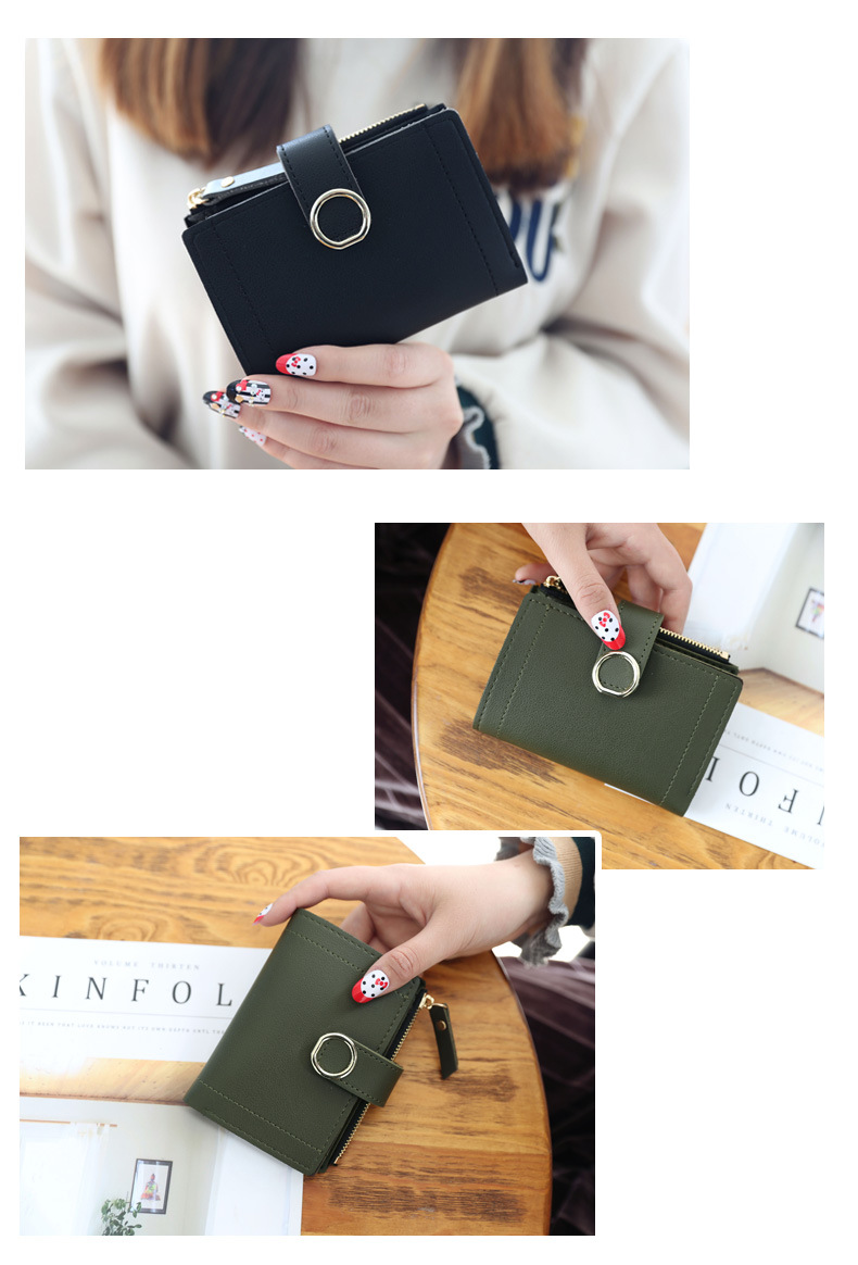 Buckle Ring Wallet - Light Pink