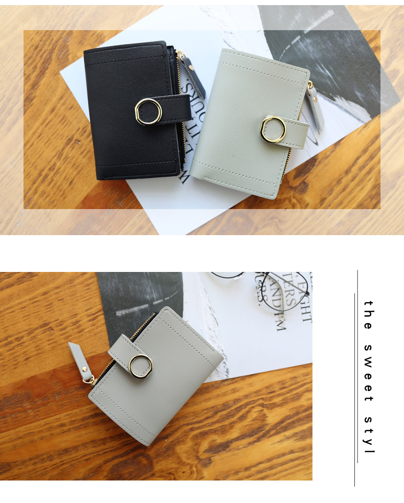 Buckle Ring Wallet - Black