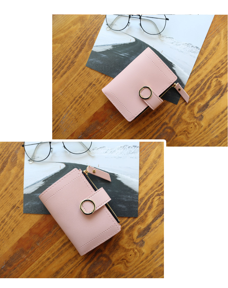 Buckle Ring Wallet - Light Green