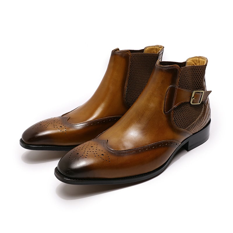 High-Top Leather Boots 2