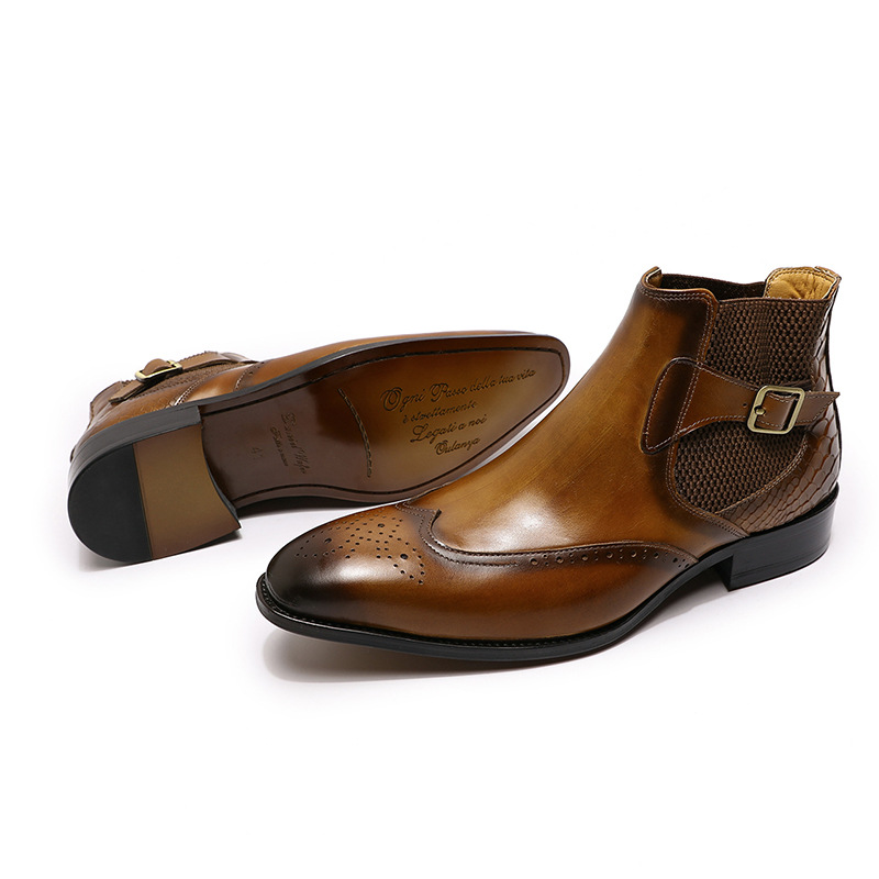 High-Top Leather Boots 7