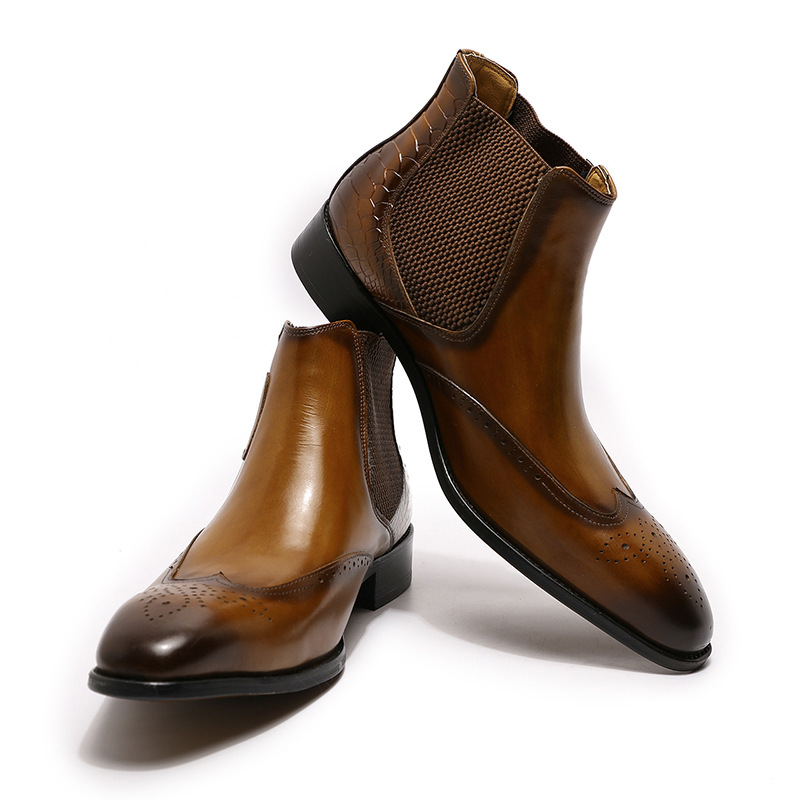 High-Top Leather Boots 8