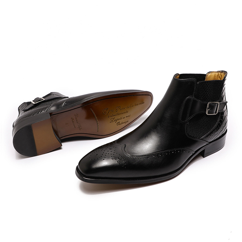 High-Top Leather Boots 16
