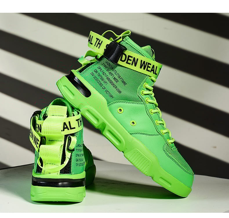 High-top sneakers detail