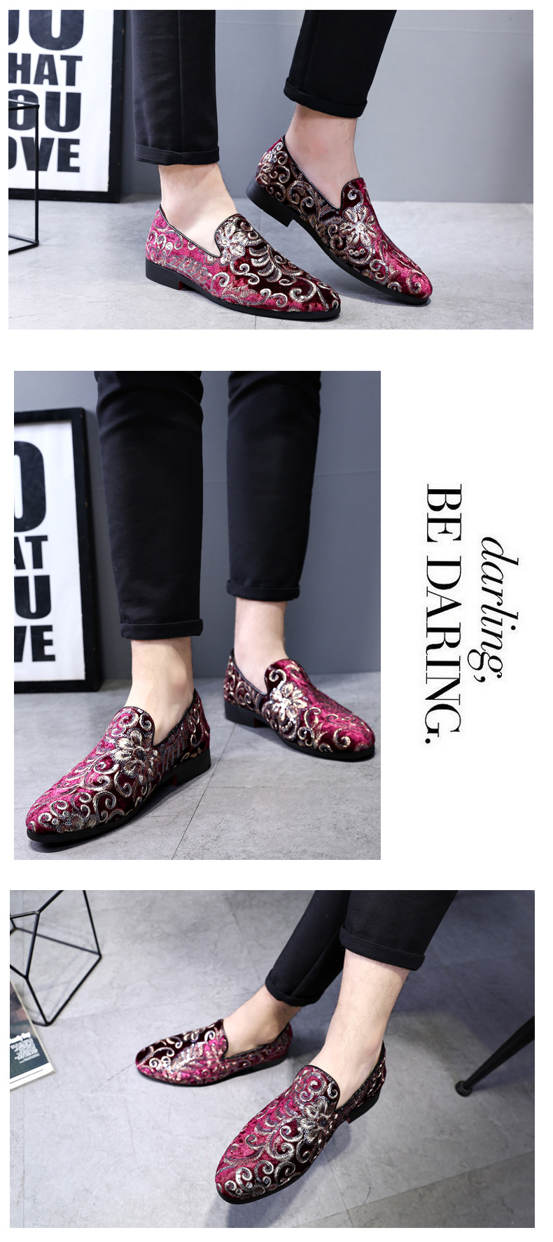 Embroidered Men's Shoes - Image 2