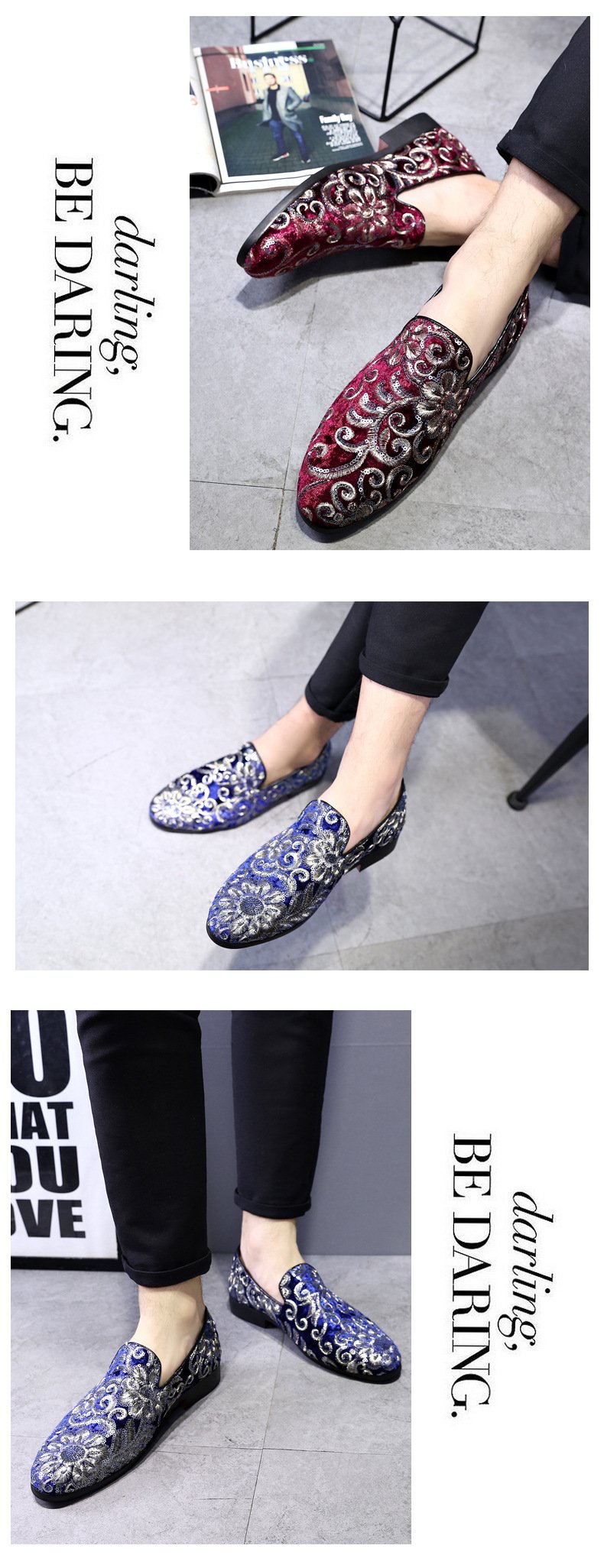 Embroidered Men's Shoes - Image 3