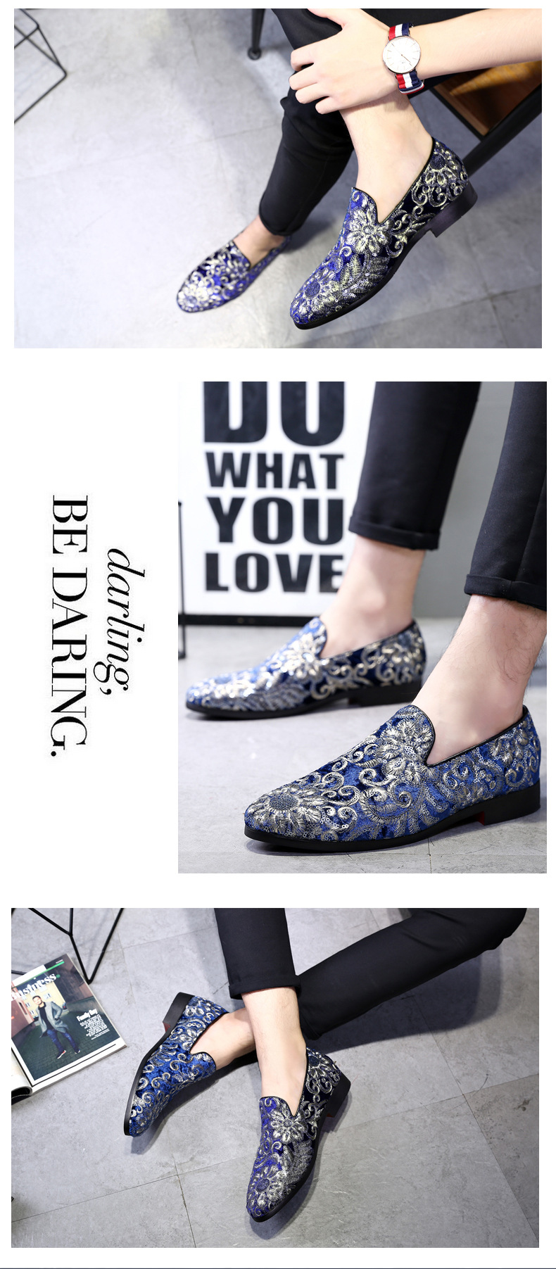 Embroidered Men's Shoes - Image 4