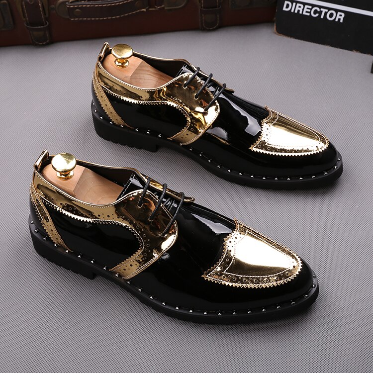 Summer British pointed casual leather shoes