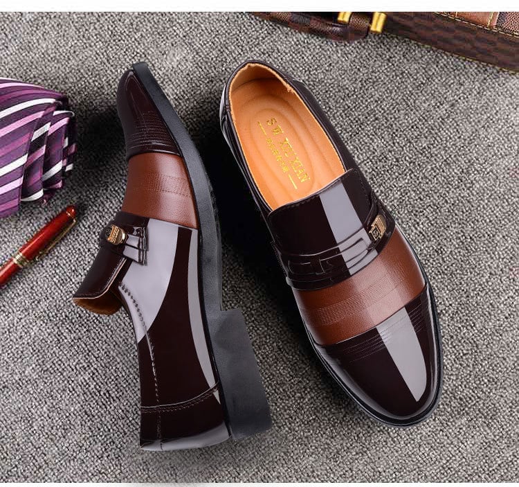 Men's Business Formal Cutout Leather Shoes