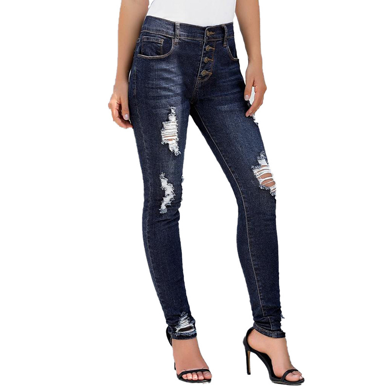 Casual Ripped Pants Image 6