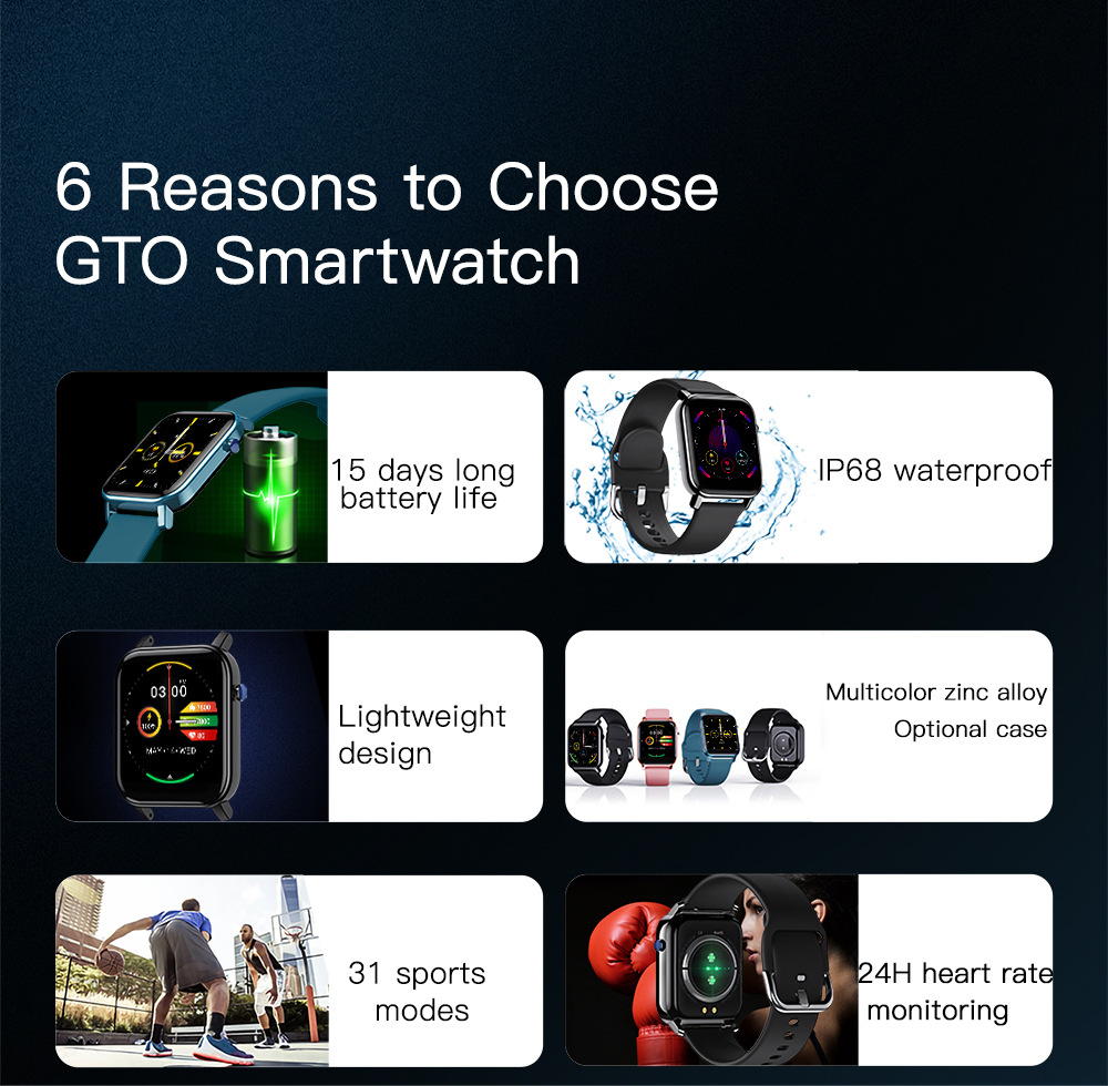 Multi-sport mode health smart watch