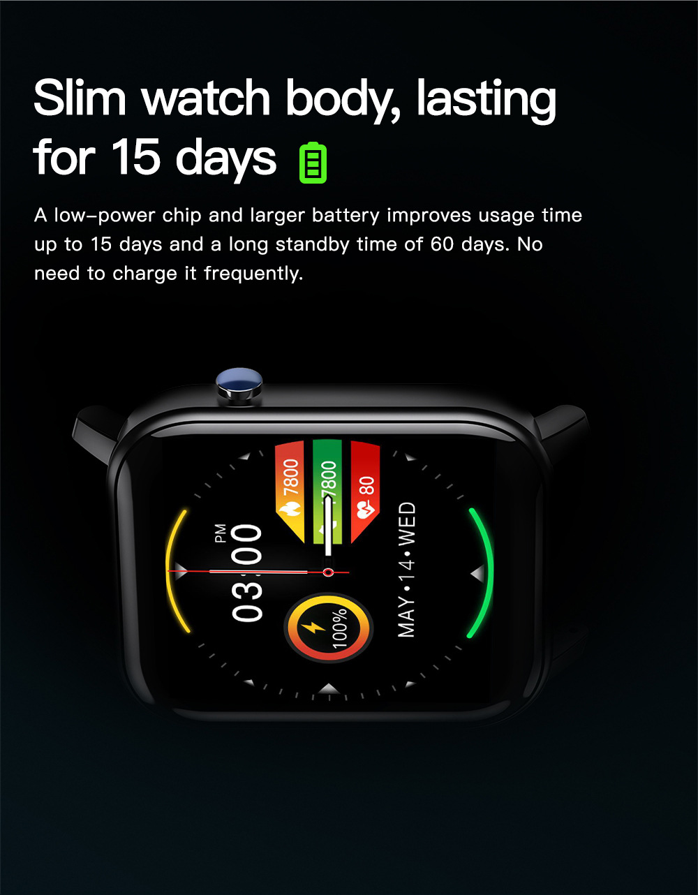Multi-sport mode health smart watch