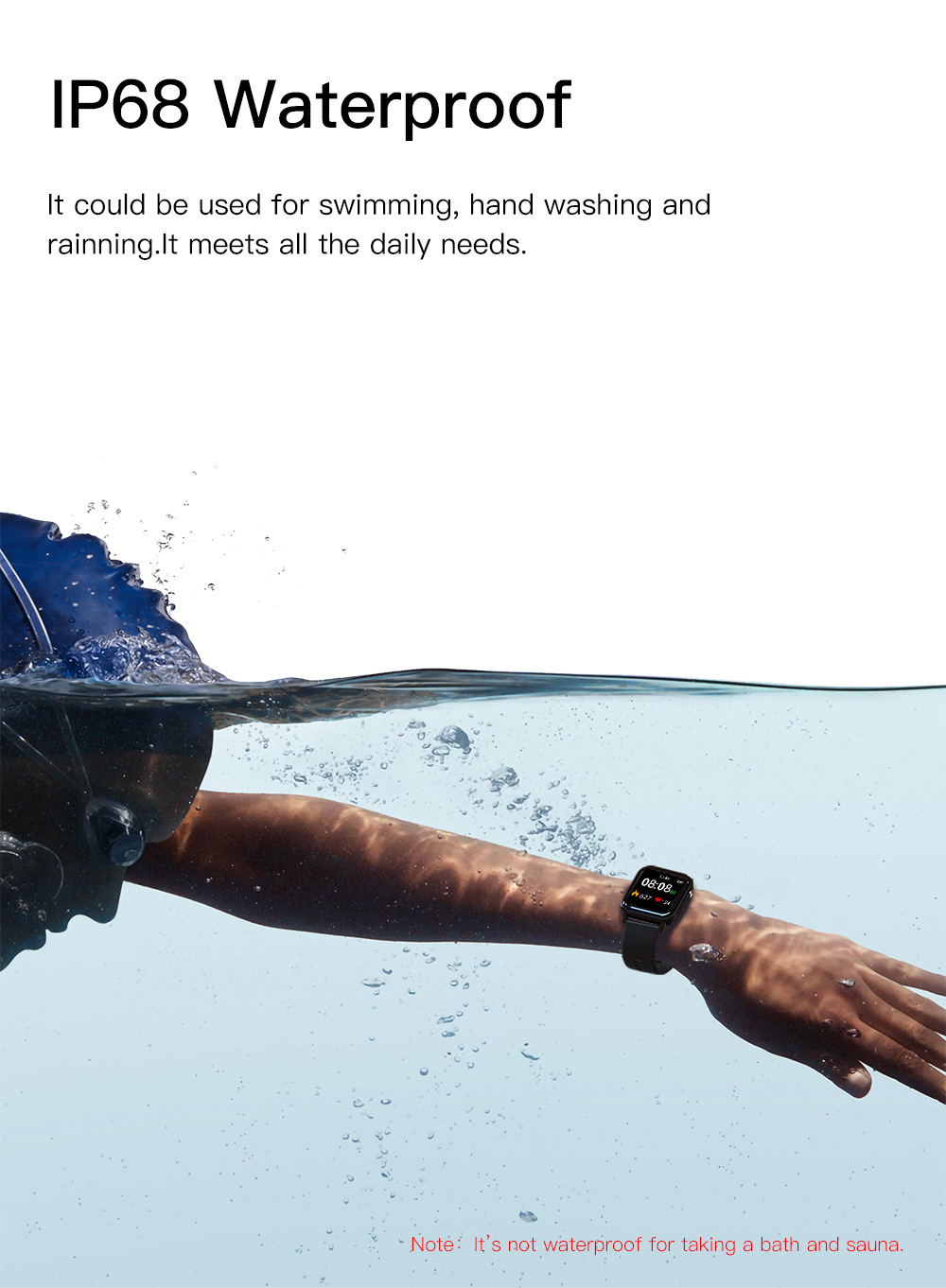 Multi-sport mode health smart watch
