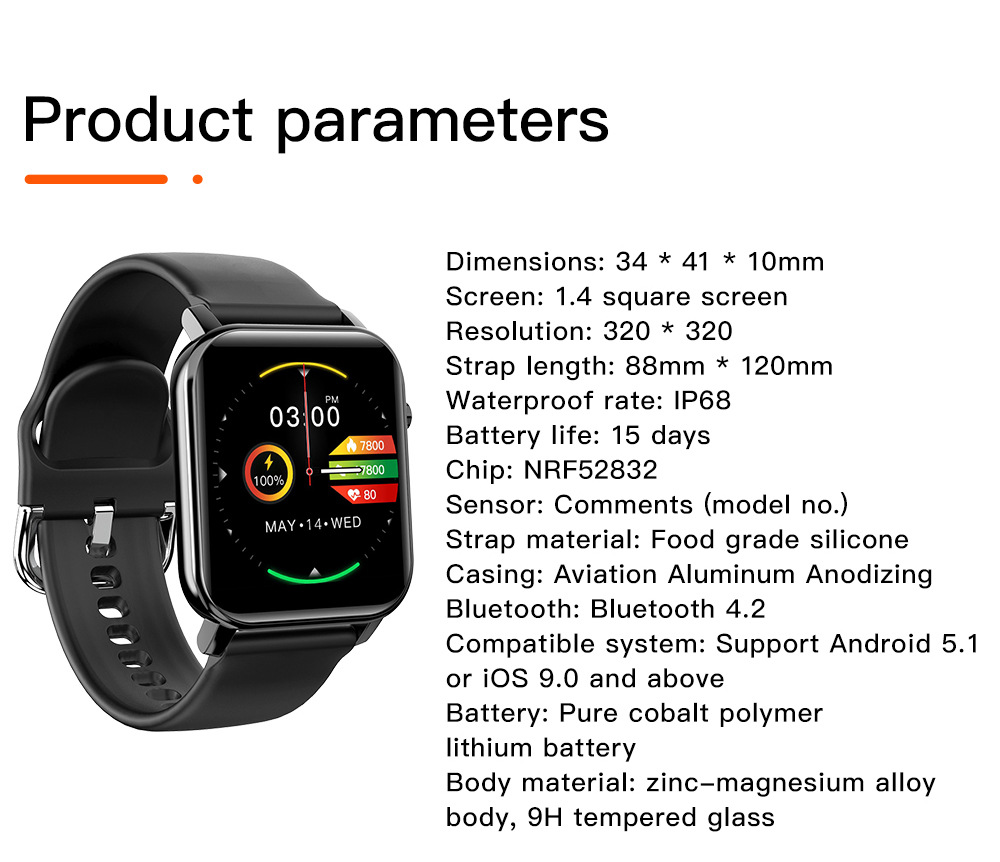 Multi-sport mode health smart watch