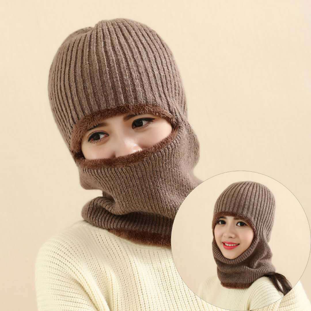 Thickened Warm Knitted Woolen Hat Navy