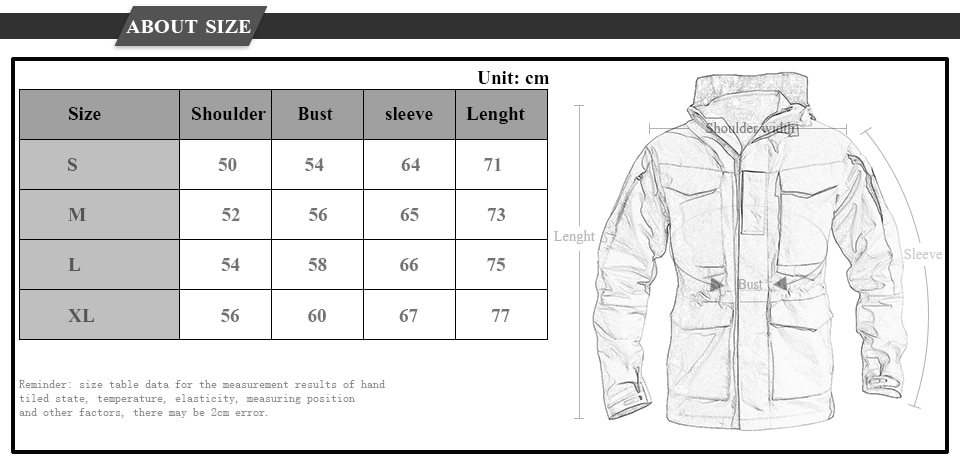 M65 UK US Army Clothes Casual Tactical Windbreake