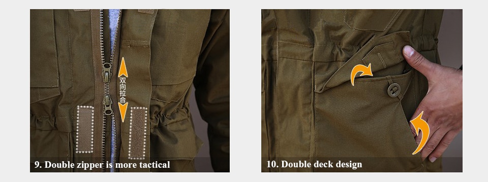 M65 UK US Army Clothes Casual Tactical Windbreake