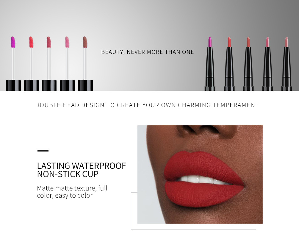 Lip Liner Matte Nonstick Cup Liquid Lipstick