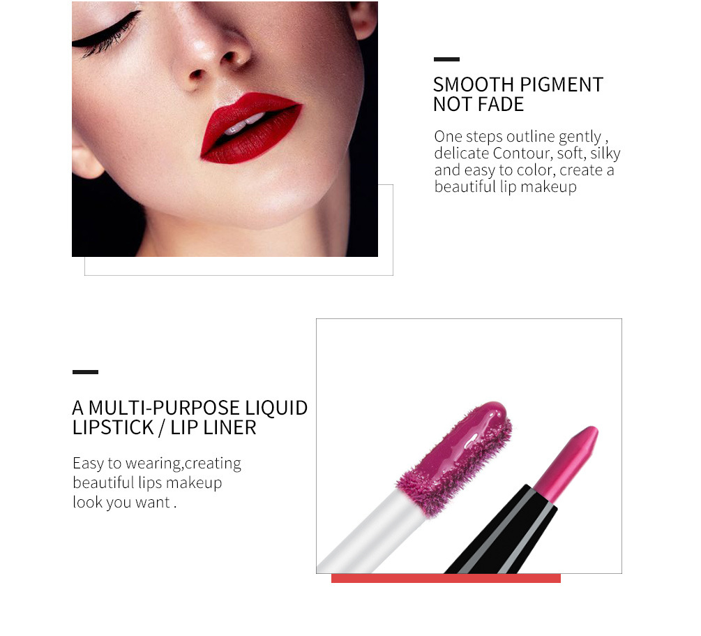 Lip Liner Matte Nonstick Cup Liquid Lipstick
