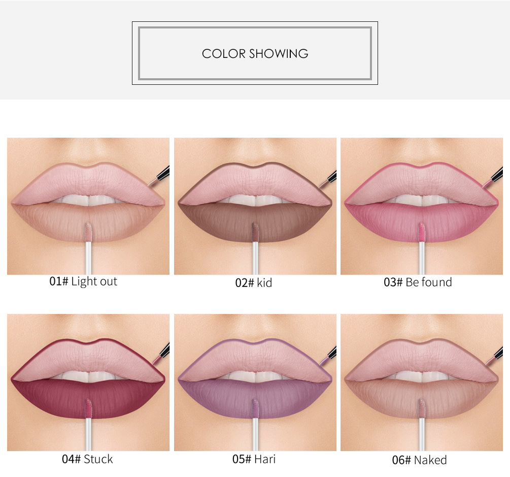 Lip Liner Matte Nonstick Cup Liquid Lipstick