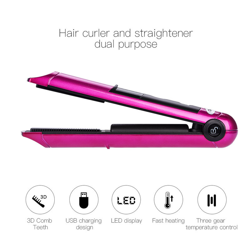 Rose Red Hair Straightener