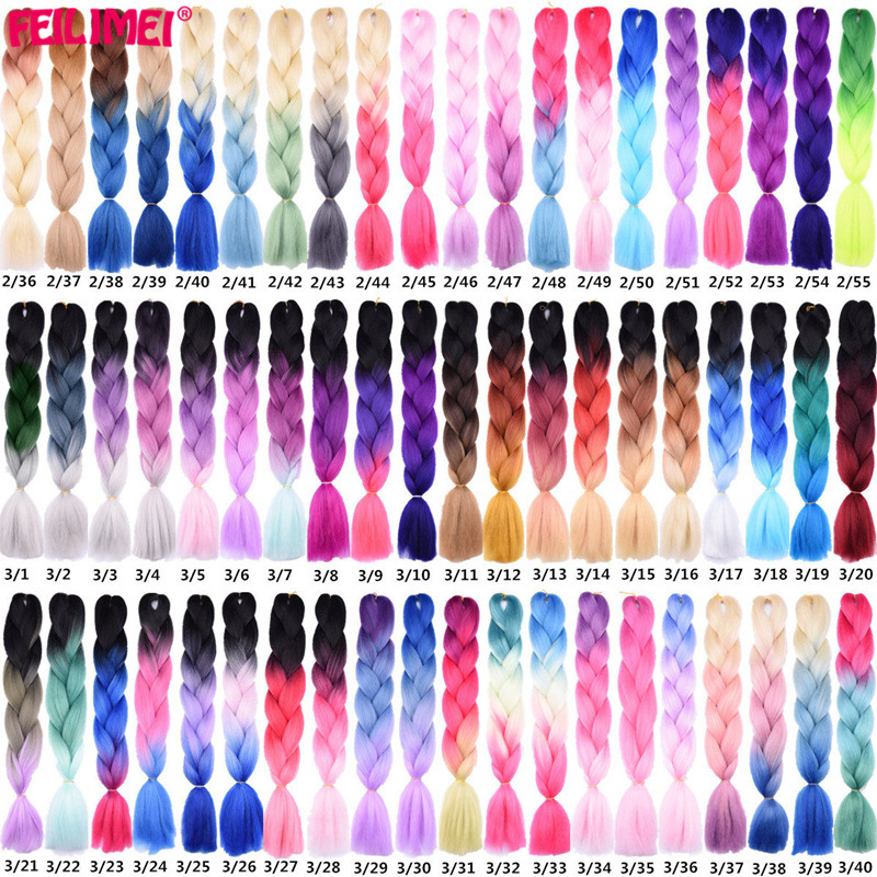Colorful Bradient African Dirty Braid