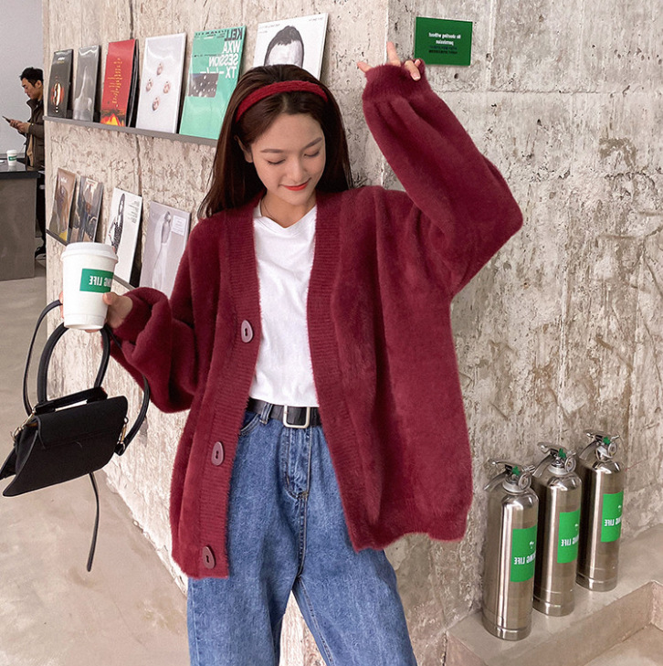 Mink Fleece Sweater Coat - Image 9