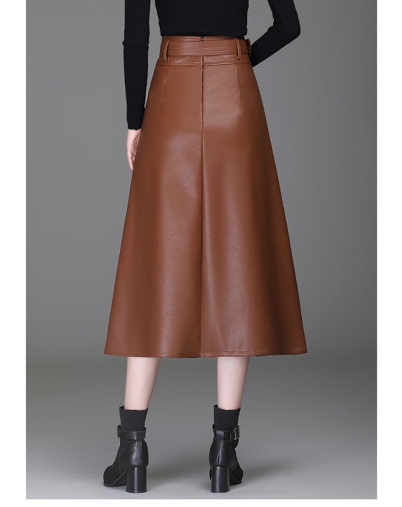 Versatile Style with High-waist Skirt
