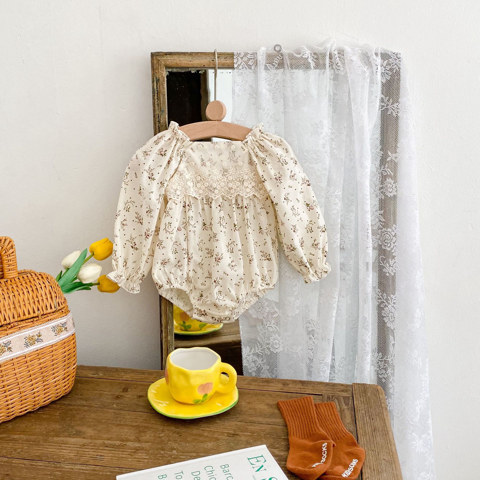 Baby Girl's Floral Lace Detail