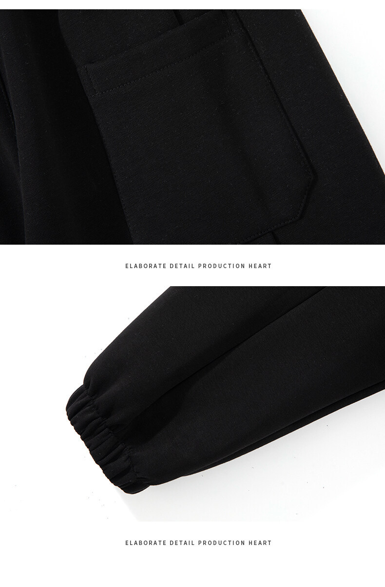 Pantalones deportivos gruesos de polar de moda para hombre