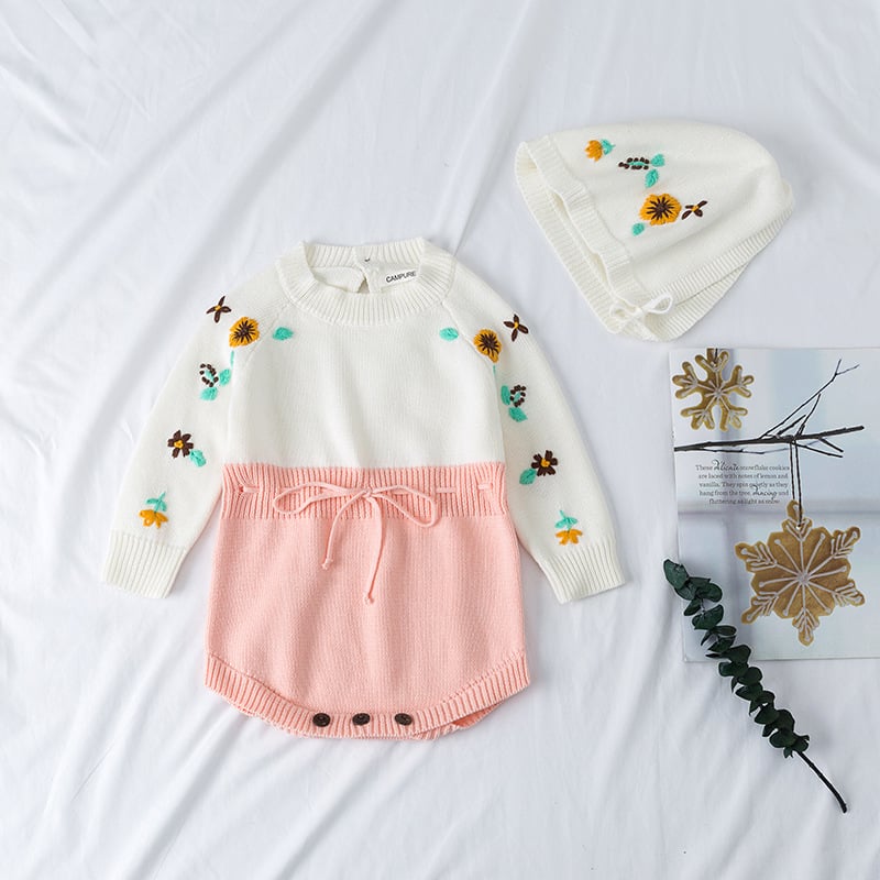 Baby Knitted Romper Image 1