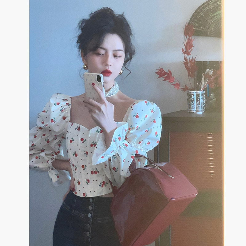 French Puff Sleeve Shirt - Image 1