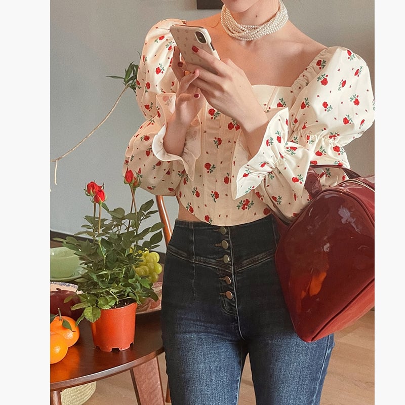 French Puff Sleeve Shirt - Image 2