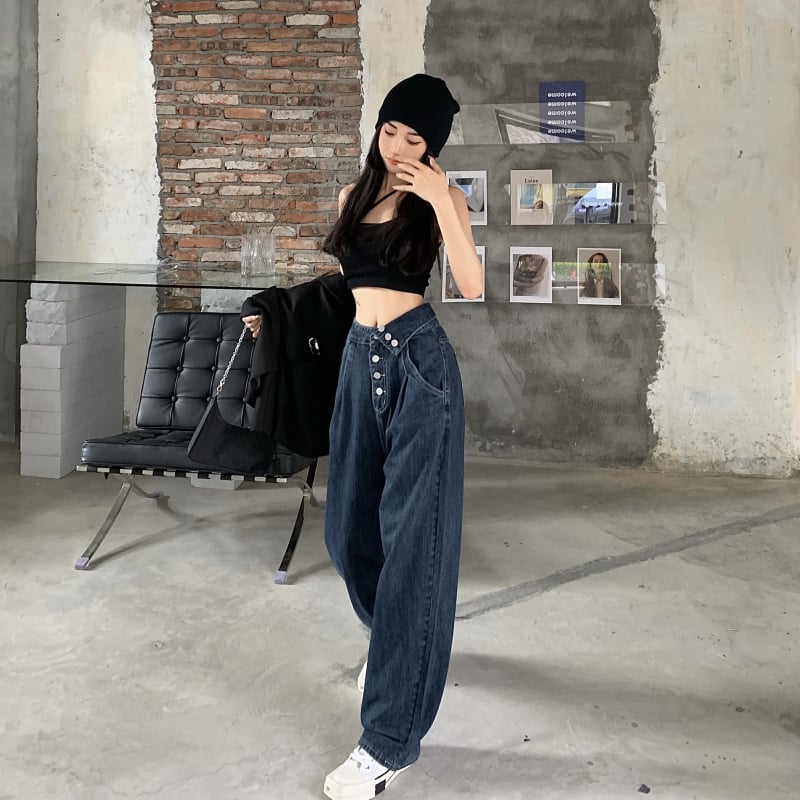 Loose High-waisted Pants 8