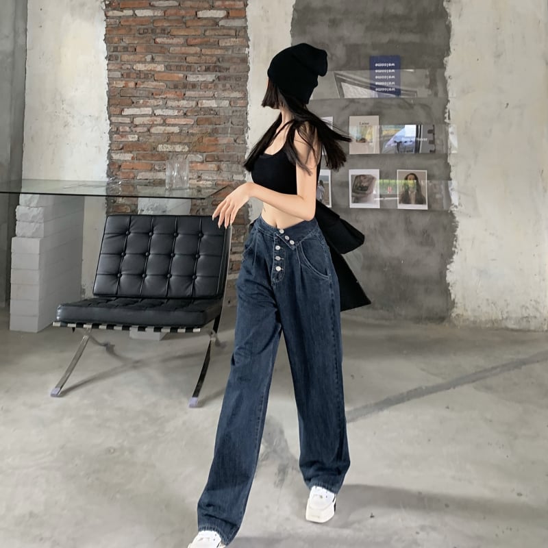 Loose High-waisted Pants 9