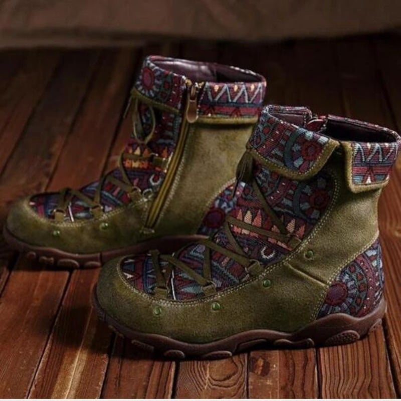 Bohemian Lace-Up Women's Boots