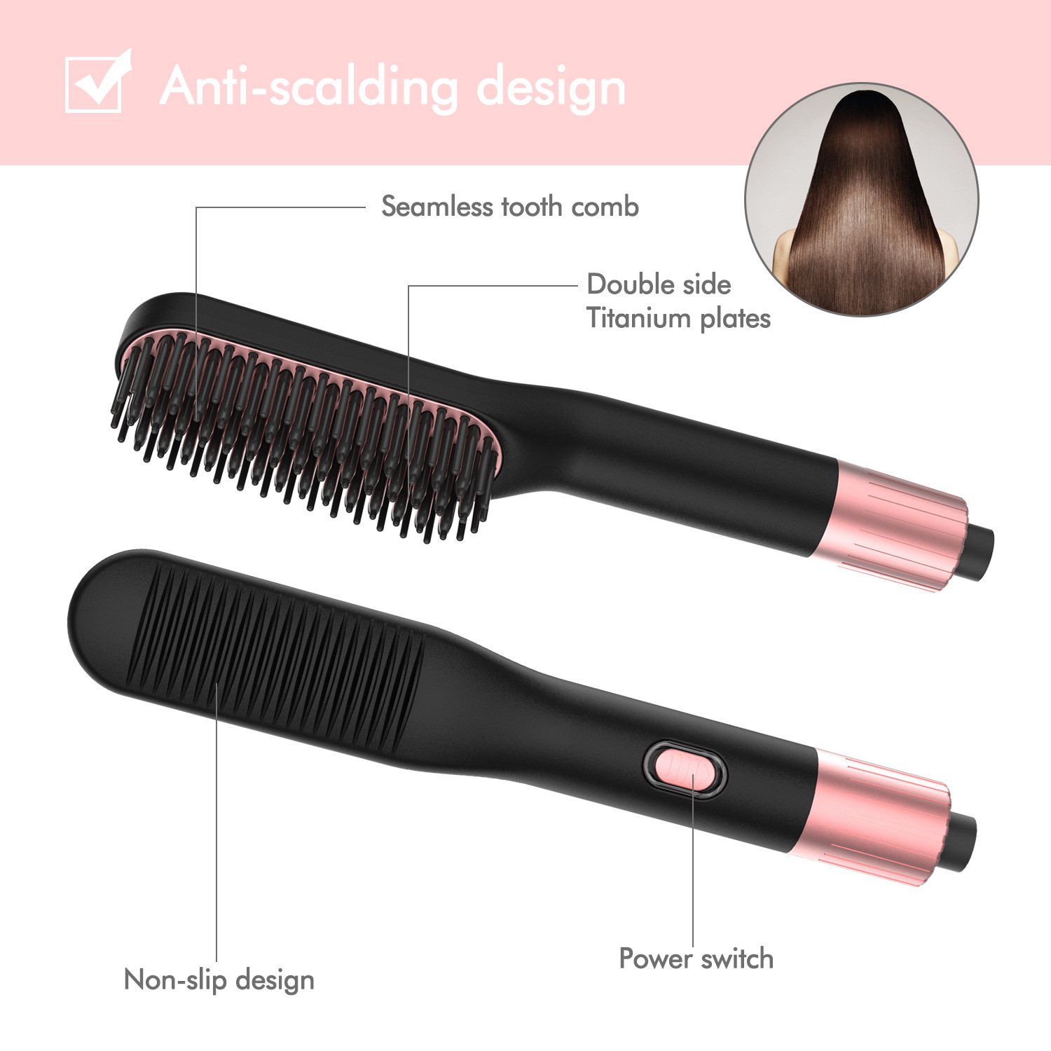 Men's Mini Straight Hair Comb