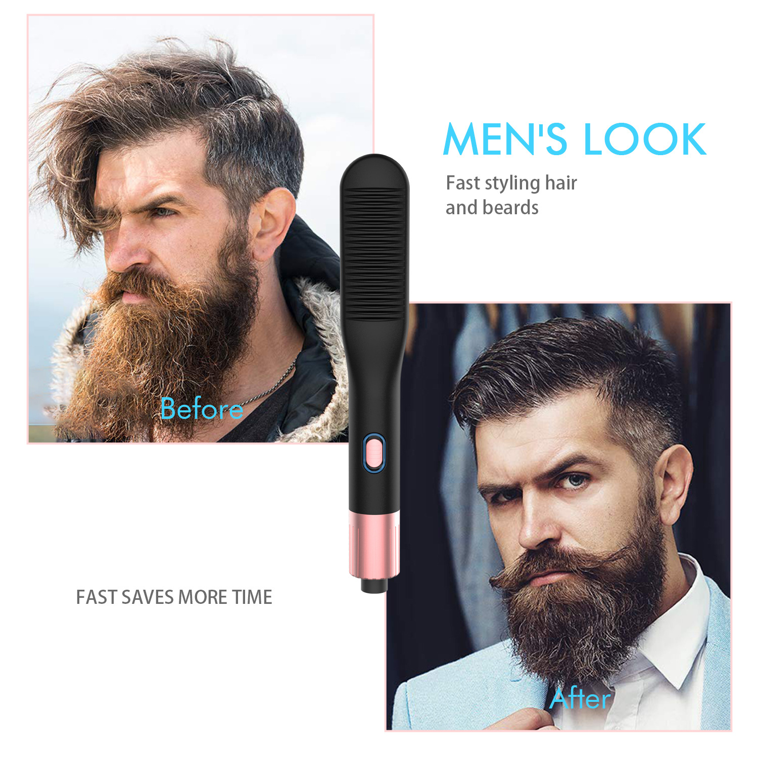Men's Mini Straight Hair Comb