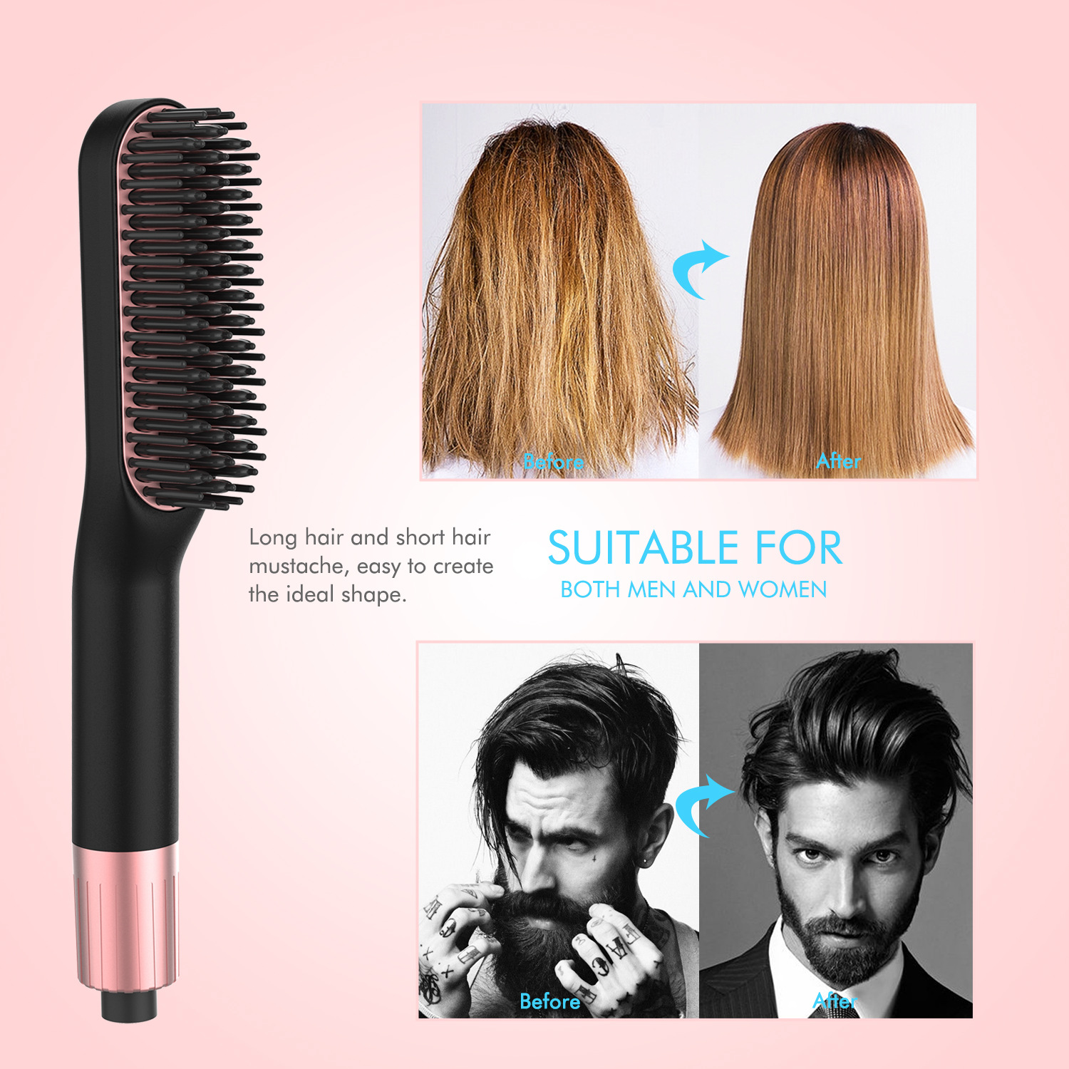 Men's Mini Straight Hair Comb