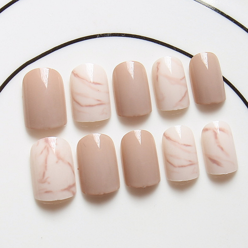 Light Khaki False Nails