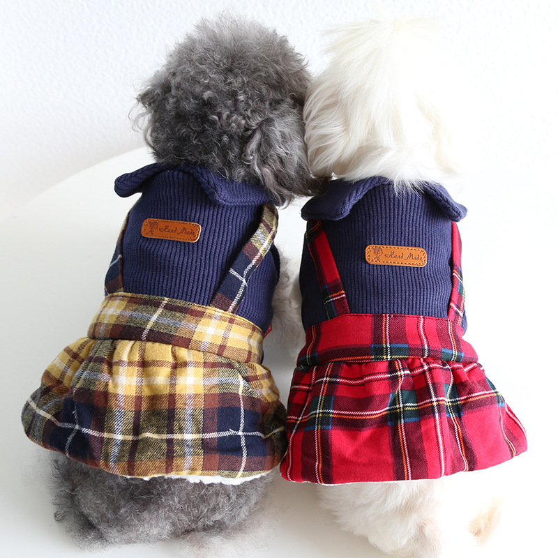 College Collar Plaid Skirt - Image 1
