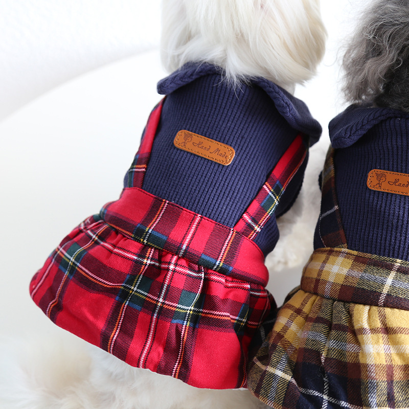 College Collar Plaid Skirt - Image 4