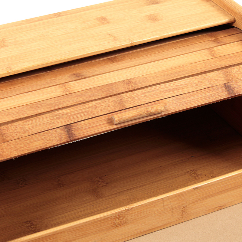 竹制面包盒竹制面包箱卷顶面包盒 厨房竹子储藏箱 工厂定制