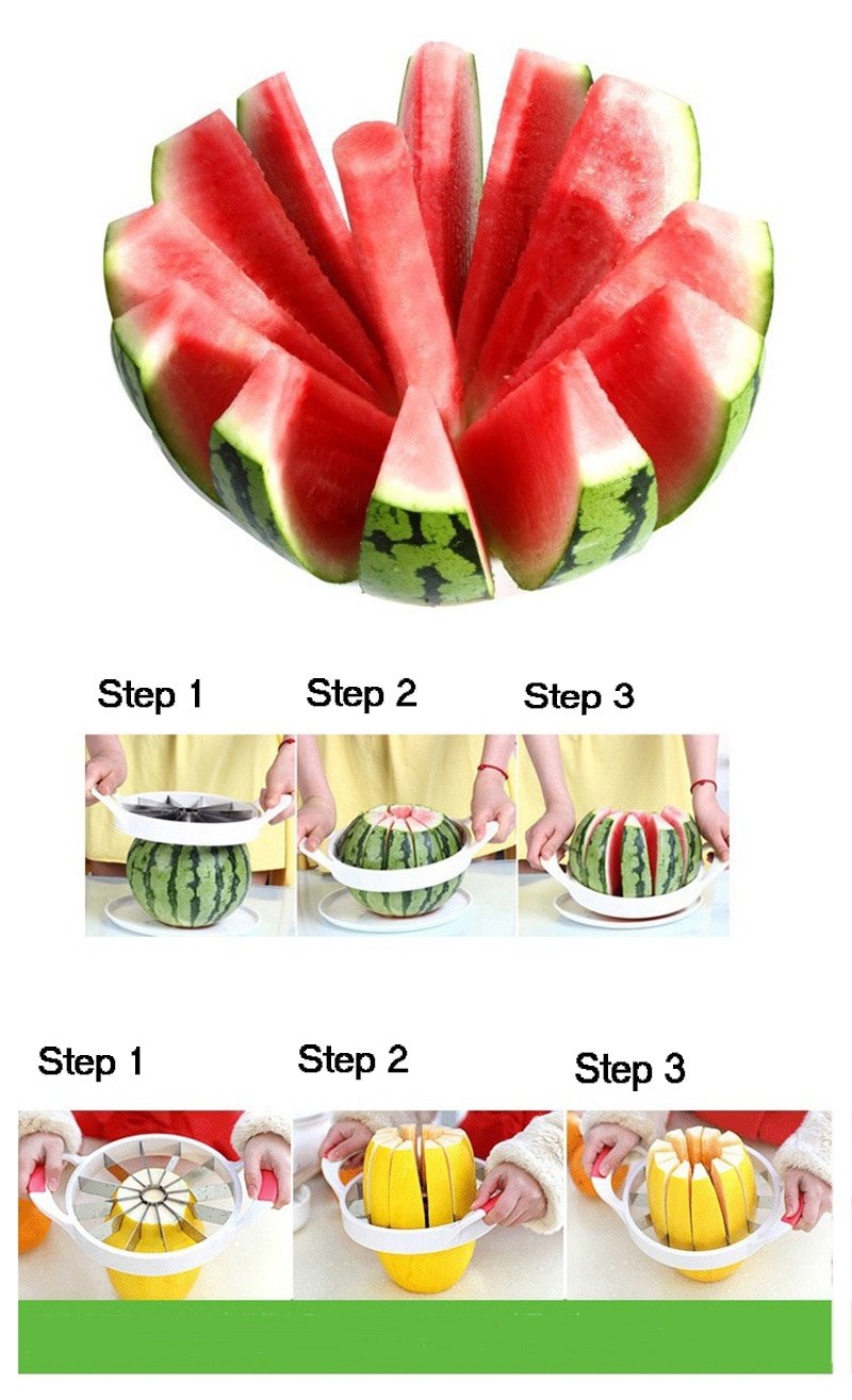 厨房小工具2018夏季不锈钢西瓜切水果刀切片机沙拉制作工具厨房配件（15）