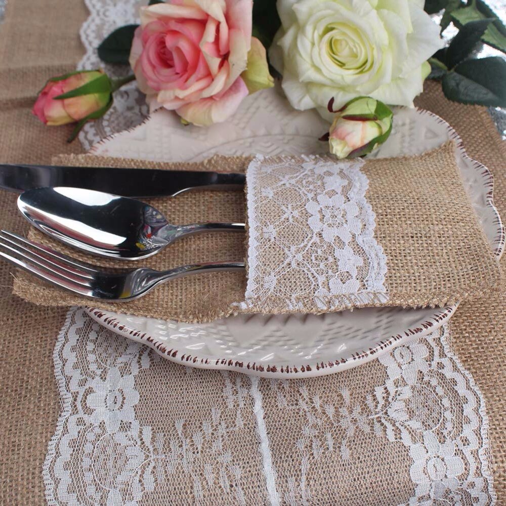 Burlap Lace Pouch (12)