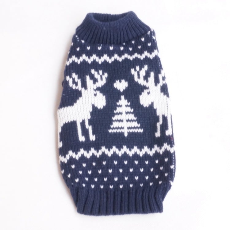 Elk Reindeer Dog Sweater 11